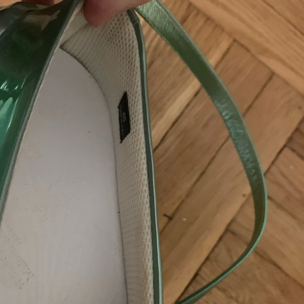 Maison Martin Margiela Metallic Green Platform Mary Jane Sneakers - Picture 9 of 10